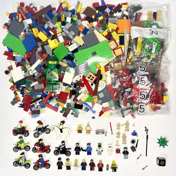 Lego Other - Giant LEGO Mixed Lot OVER 3 Lbs People Pieces Accessories Building 3 Lbs 12.2 Oz